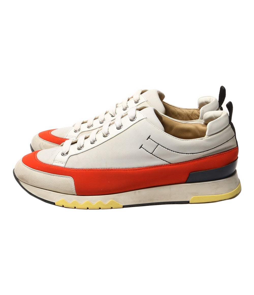 HERMES スニーカー ラピッド Hステッチ ホワイト オレンジ 181332ZH