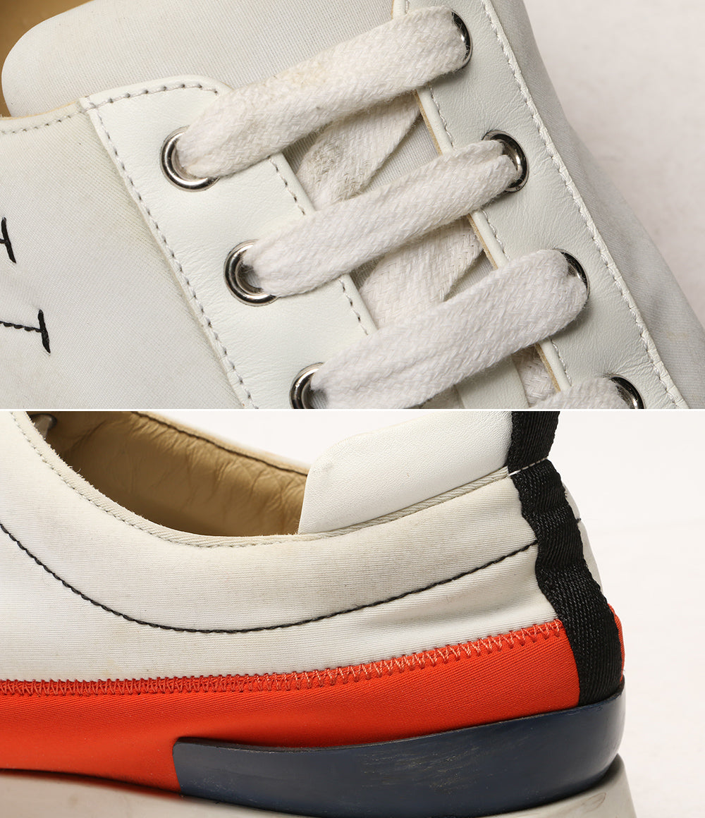 HERMES スニーカー ラピッド Hステッチ ホワイト オレンジ 181332ZH