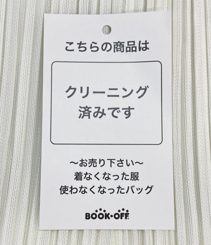 PLEATS PLEASE ノースリーブワンピース ホワイト レッド PP21-JT426 レディース SIZE 3 プリーツプリーズ