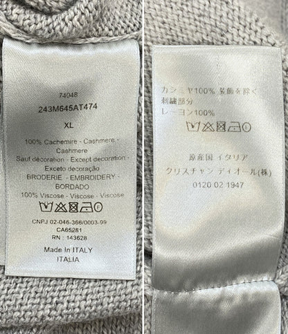 DIOR HOMME ニット クチュール カシミヤ100 243M645AT474 メンズ SIZE XL ディオール・オム