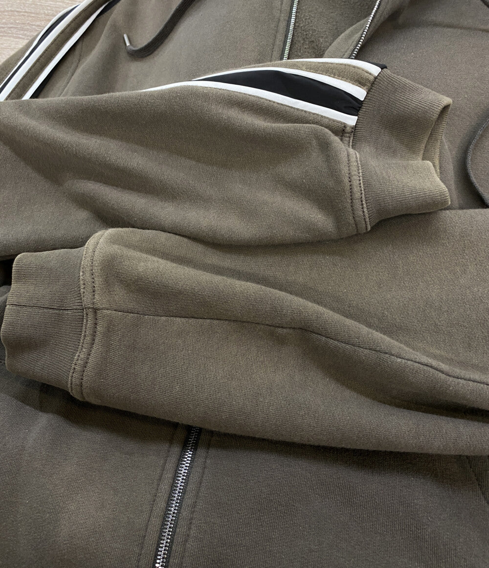 HERMES スウェットパーカー ランH ジップアップ メンズ SIZE XL