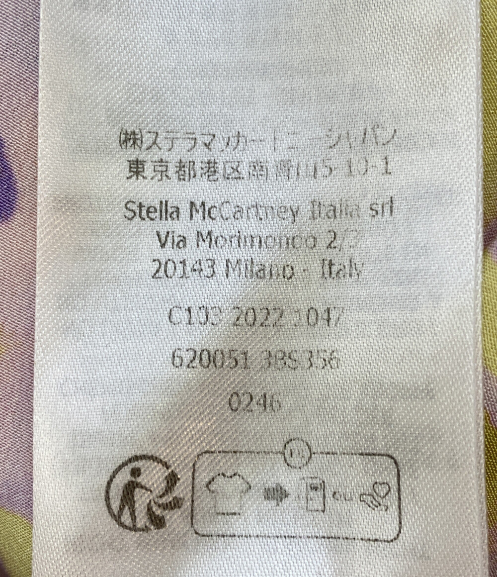 美品 STELLA McCARTNEY ブラウス シルクシャツ フラワー マルチカラー レディース SIZE 36 ステラマッカートニー
