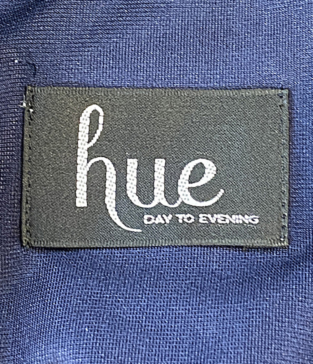hue DAY TO EVENING ヒュー・デイ・トゥ・イブニング 長袖ワンピース パールワンピ 22W-010D レディース SIZE 38