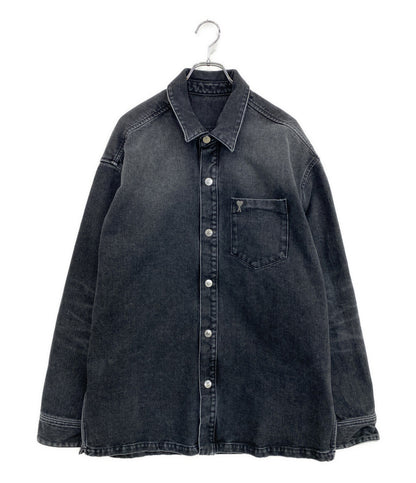 美品 AMI Alexandre Mattiussi アミアレクサンドルマテュッシ デニムジャケット スタッズデニムシャツ メンズ SIZE M