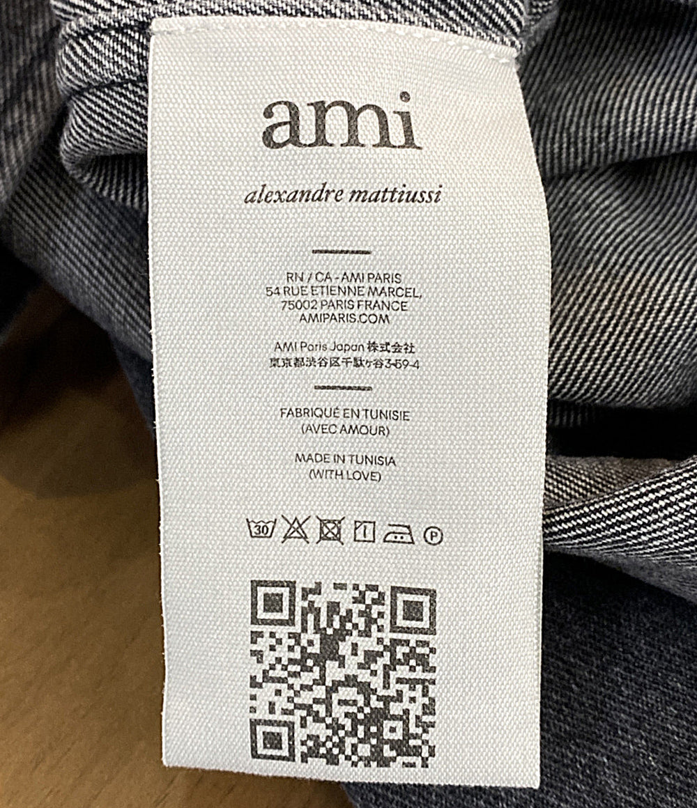 美品 AMI Alexandre Mattiussi アミアレクサンドルマテュッシ デニムジャケット スタッズデニムシャツ メンズ SIZE M