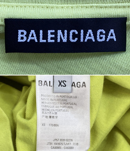BALENCIAGA 半袖Ｔシャツ ネオンイエロー キャンペーンロゴ 641675 TJVF7 メンズ SIZE XS バレンシアガ