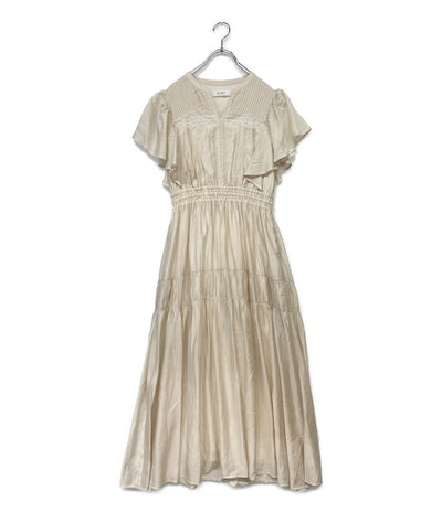 Her lip to 半袖ワンピース ベージュ Little Butterfly Sleeve Dress 125 1251405120 レディース SIZE M ハーリップトゥ