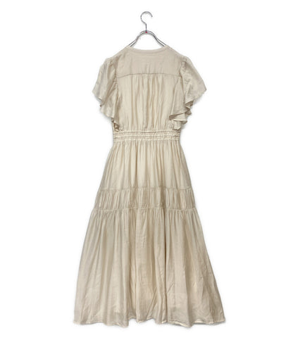 Her lip to 半袖ワンピース ベージュ Little Butterfly Sleeve Dress 125 1251405120 レディース SIZE M ハーリップトゥ