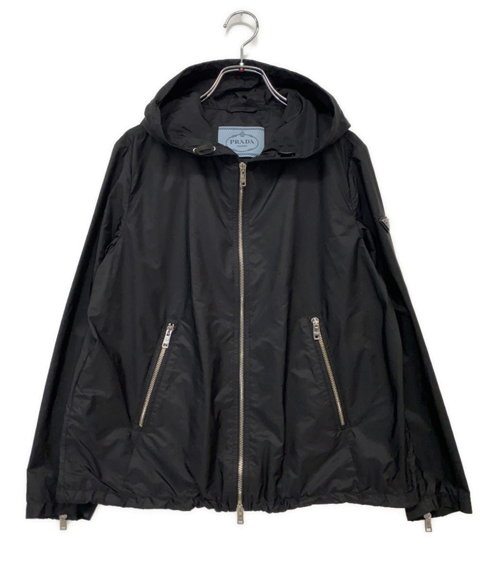 訳あり MONCLER ナイロンジャケット ブルゾン ハーフジップ フード付き
