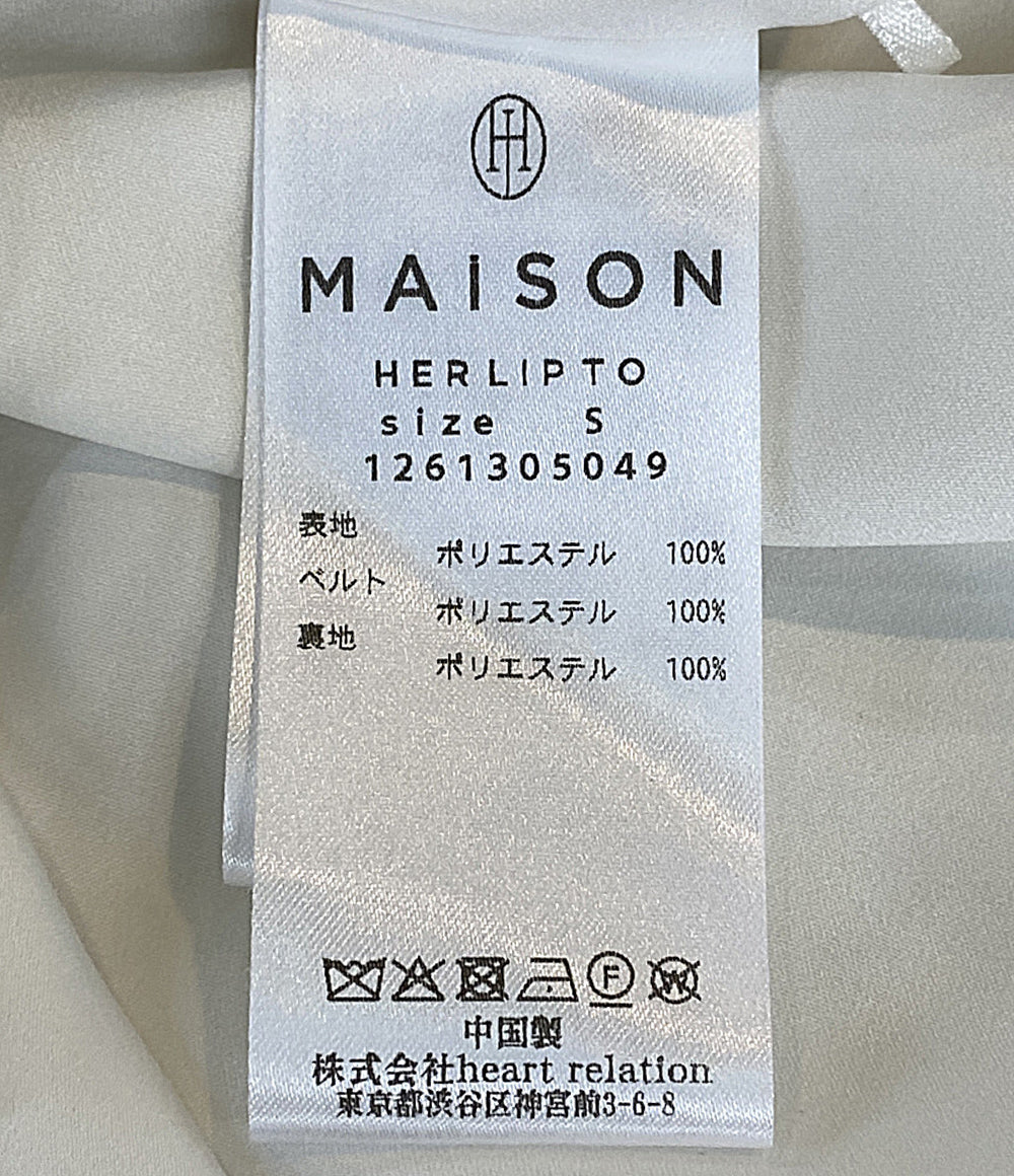 美品 MAISON HER LIP TO メゾン ハーリップトゥ ノースリーブワンピース 126130504 レディース SIZE S