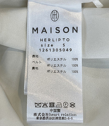 美品 MAISON HER LIP TO メゾン ハーリップトゥ ノースリーブワンピース 126130504 レディース SIZE S