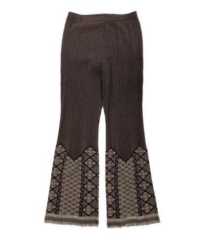 PLEATS PLEASE パンツ ブラウン PP52LF935 レディース SIZE S プリーツプリーズ