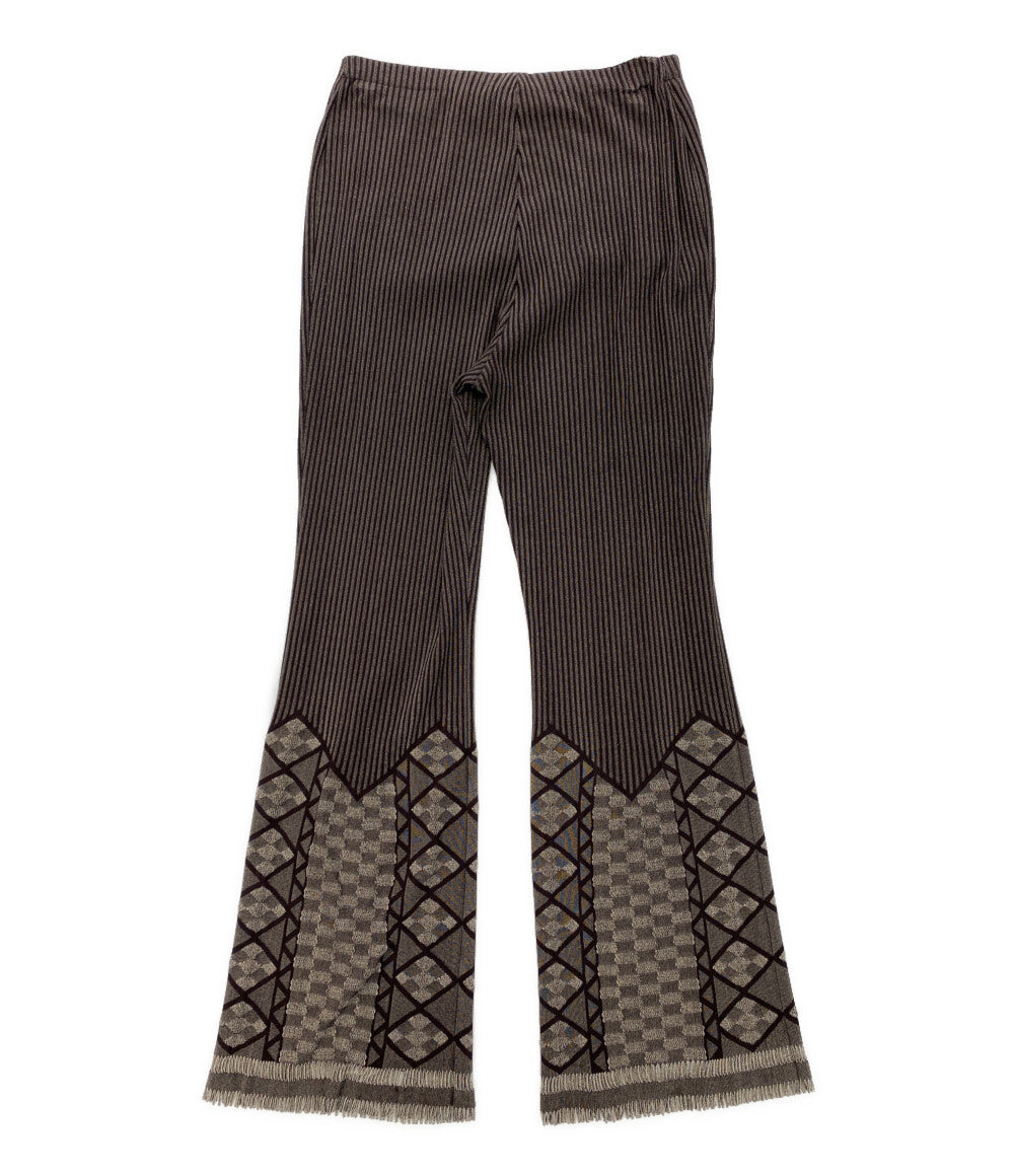 PLEATS PLEASE パンツ ブラウン PP52LF935 レディース SIZE S プリーツ