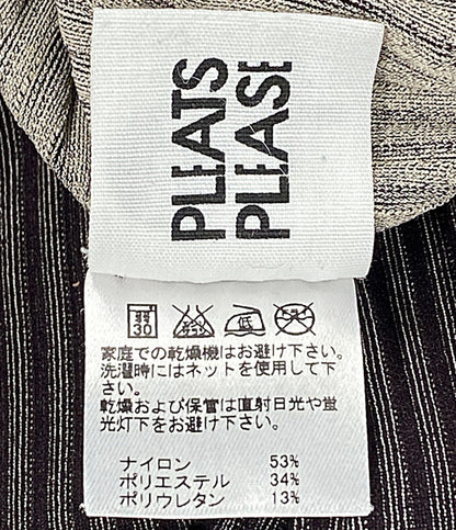 PLEATS PLEASE パンツ ブラウン PP52LF935 レディース SIZE S プリーツプリーズ