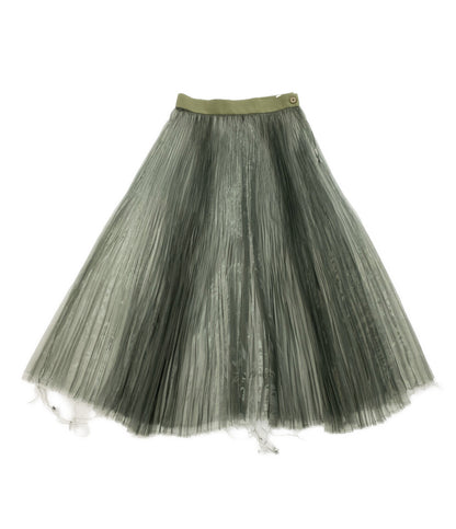 HYKE 181-14046 オーガンジープリーツスカート レディース SIZE 1 ハイク