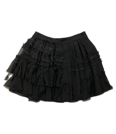 DOLCE & GABBANA スカート フリル ブラック レディース SIZE 38 ドルチェアンドガッバーナ