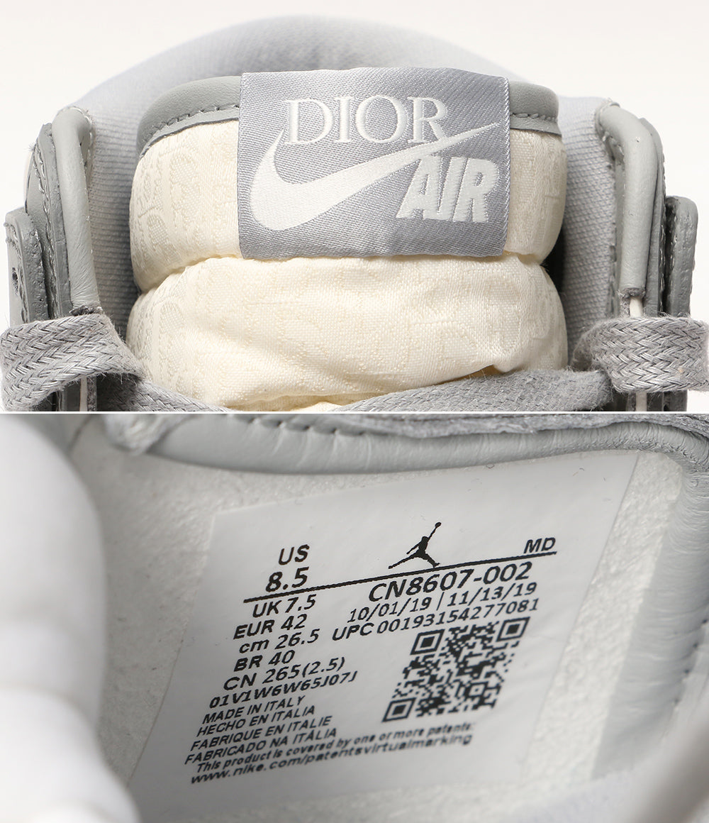 美品 NIKE ディオール スニーカー DIOR AIR JORDAN 1 HIGH OG CN8607-002 メンズ SIZE 26.5cm ナイキ