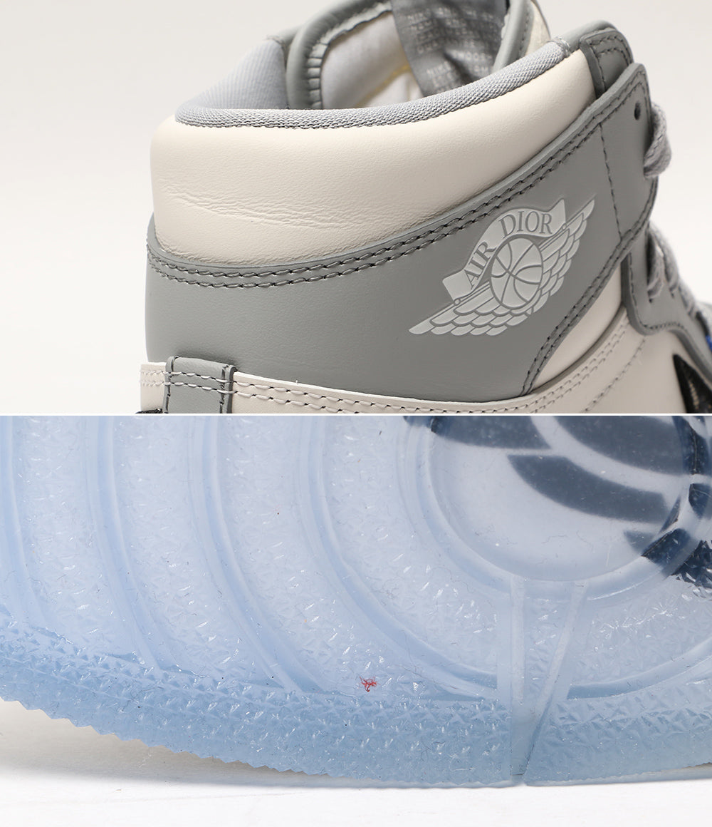 美品 NIKE ディオール スニーカー DIOR AIR JORDAN 1 HIGH OG CN8607-002 メンズ SIZE 26.5cm ナイキ