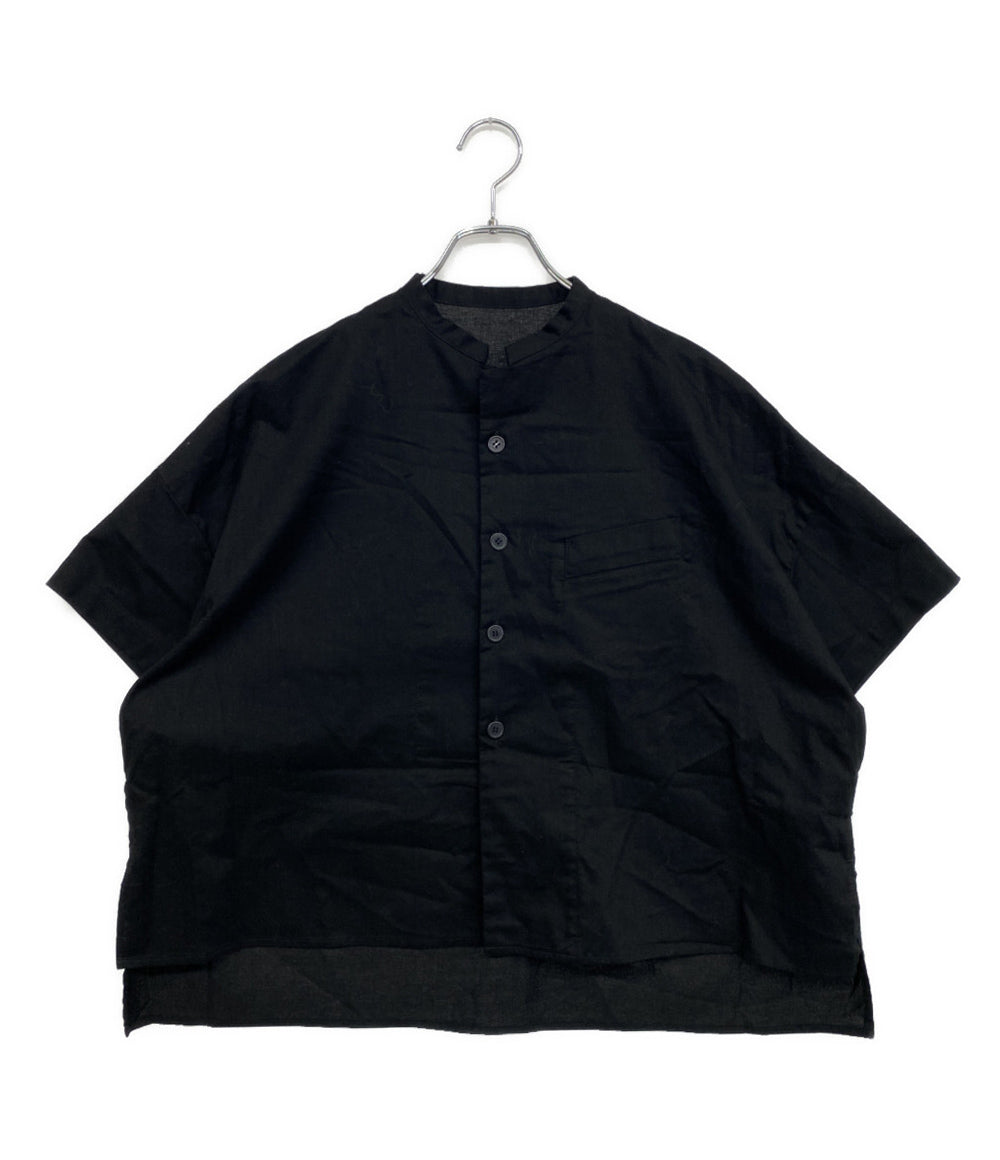 Y’s 半袖シャツ ボックスシャツ ブラック YT-B83-003 レディース SIZE 2 ワイズフォーメン