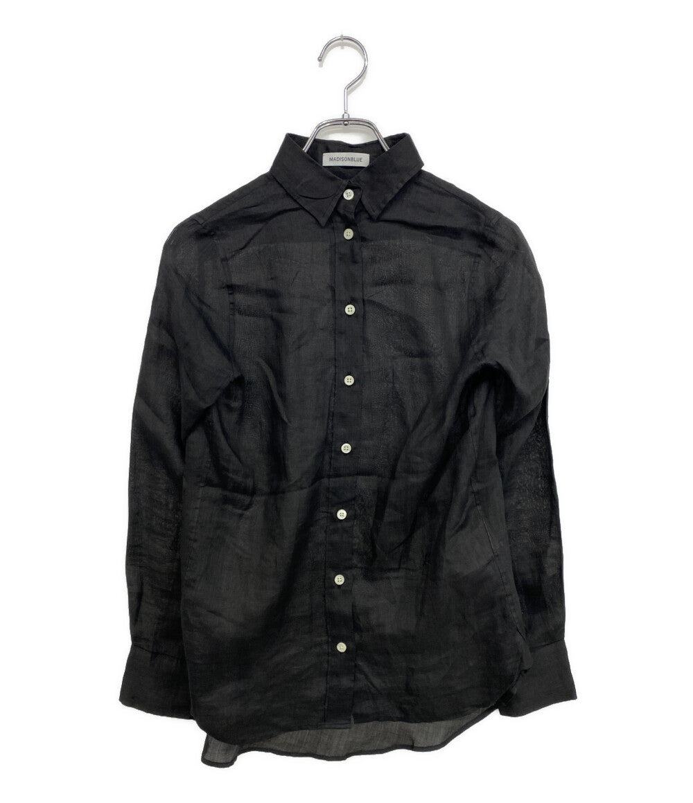 MADISONBLUE 長袖シャツ リネン MB191-5741 レディース SIZE XS マディソンブルー