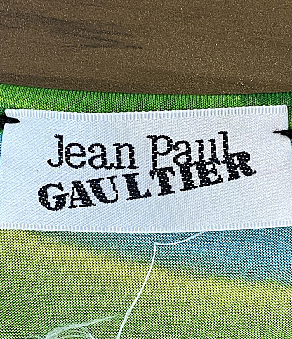 美品 JEAN PAUL GAULTIER ノースリーブワンピース パワーネット 総柄 レディース SIZE S ジャンポール・ゴルチェ