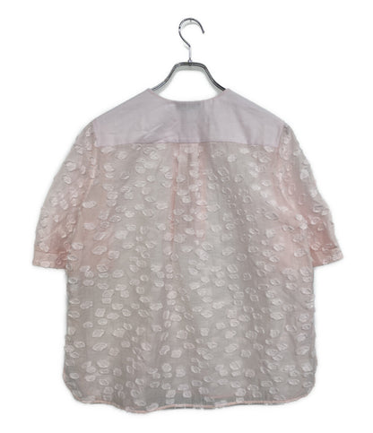 美品 Drawer 半袖ブラウス 6521-2-991377 レディース SIZE 38 ドゥロワー