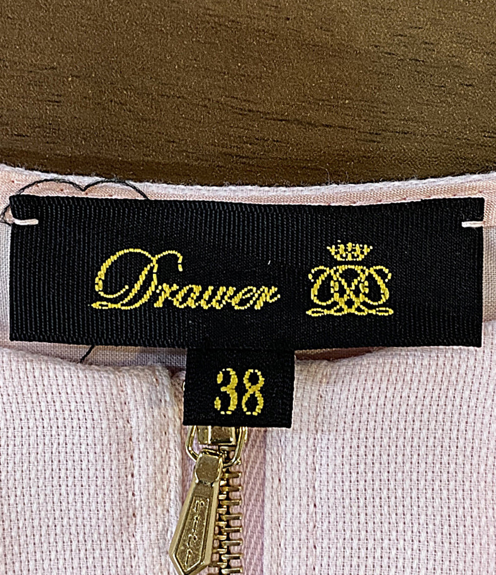 美品 Drawer 半袖ブラウス 6521-2-991377 レディース SIZE 38 ドゥロワー