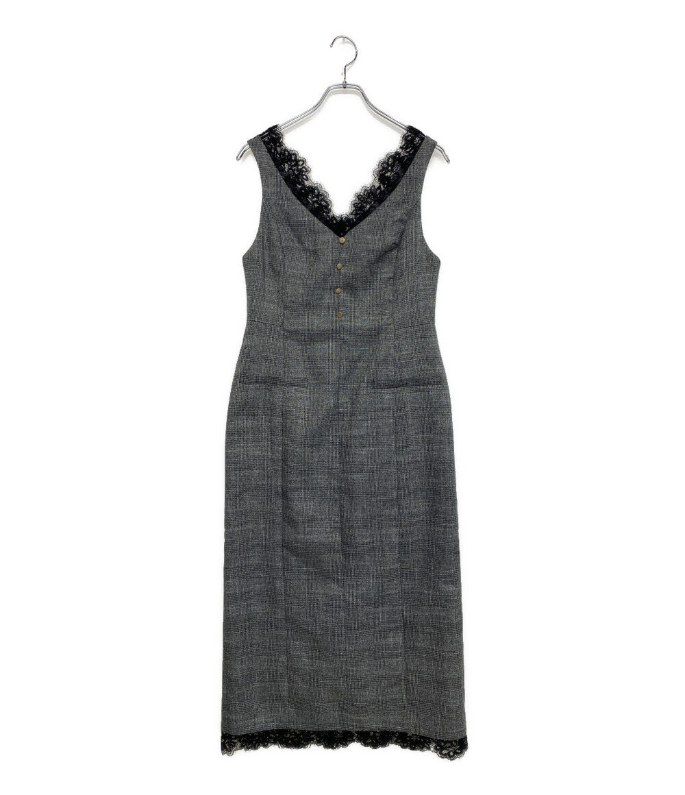 Apuweiser-Riche ノースリーブワンピース レーストリムIラインジャンスカ 25464181 レディース SIZE 1 アプワイザーリッシェ