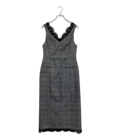 Apuweiser-Riche ノースリーブワンピース レーストリムIラインジャンスカ 25464181 レディース SIZE 1 アプワイザーリッシェ