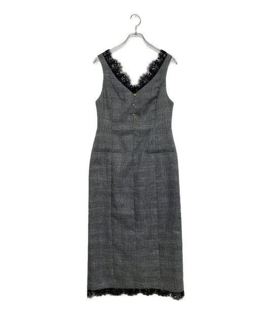 Apuweiser-Riche ノースリーブワンピース レーストリムIラインジャンスカ 25464181 レディース SIZE 1 アプワイザーリッシェ