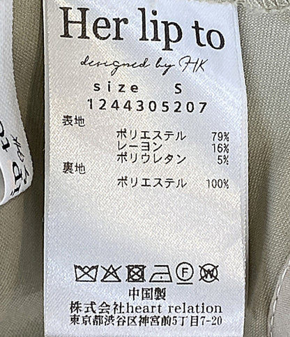 Her lip to 七分袖ワンピース 1244305207 レディース SIZE S ハーリップトゥ