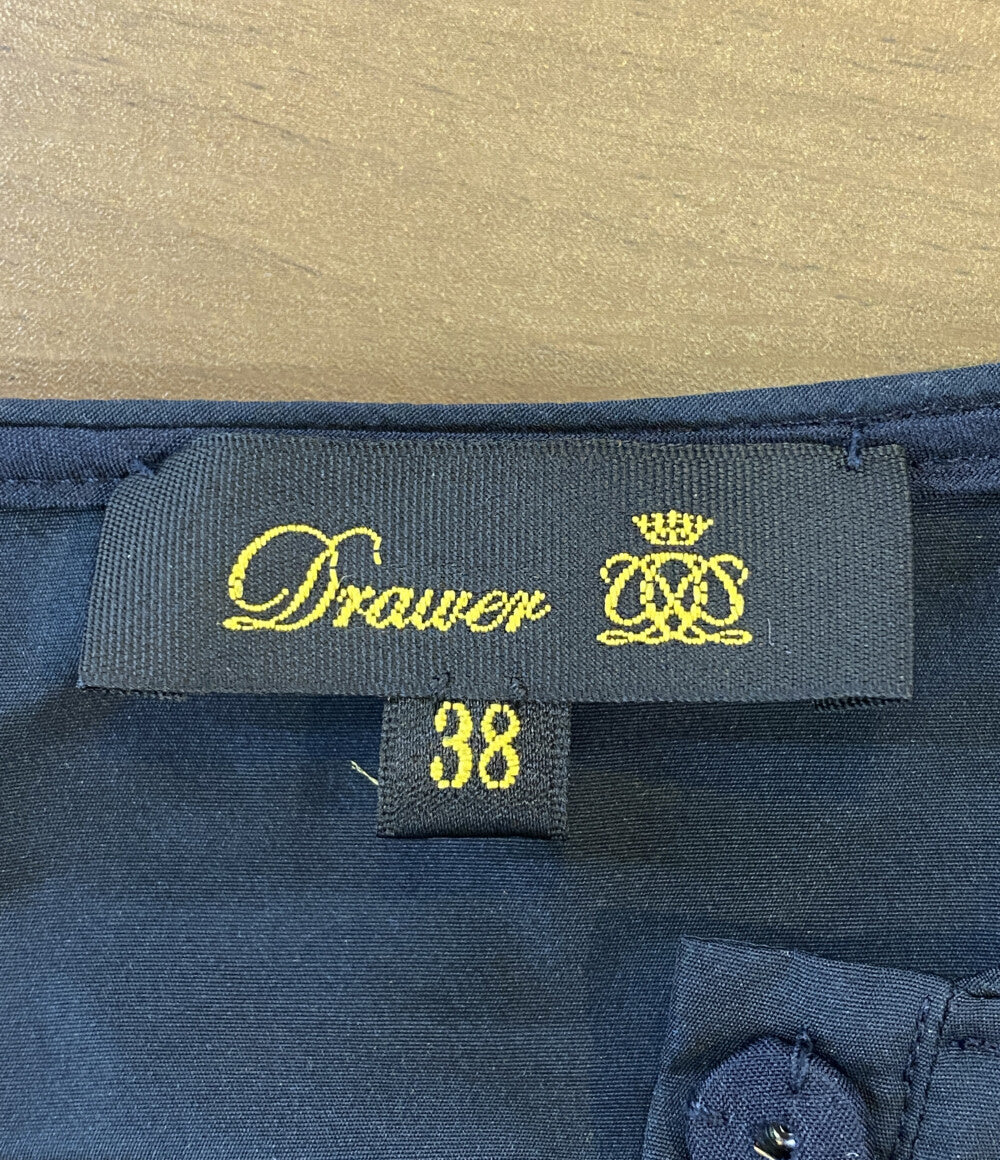 Drawer チュールスリーブブラウス 25AW CUPSULE 6521-2-991370 レディース SIZE 38 ドゥロワー