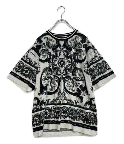 美品 DOLCE & GABBANA マジョリカTシャツ メンズ SIZE 46 ドルチェアンドガッバーナ
