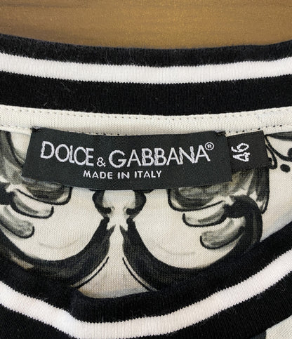 美品 DOLCE & GABBANA マジョリカTシャツ メンズ SIZE 46 ドルチェアンドガッバーナ