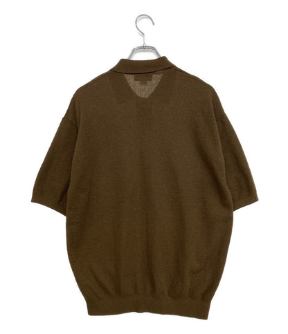 H BEAUTY & YOUTH 半袖シャツ リネン混サマーニットシャツ 1228-136-0755 メンズ SIZE M エイチ ビューティー&ユース