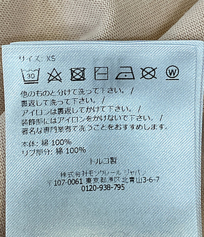 美品 MONCLER 半袖Ｔシャツ 2025 26 チェリー刺繍ロゴモチーフ レディース SIZE XS モンクレール