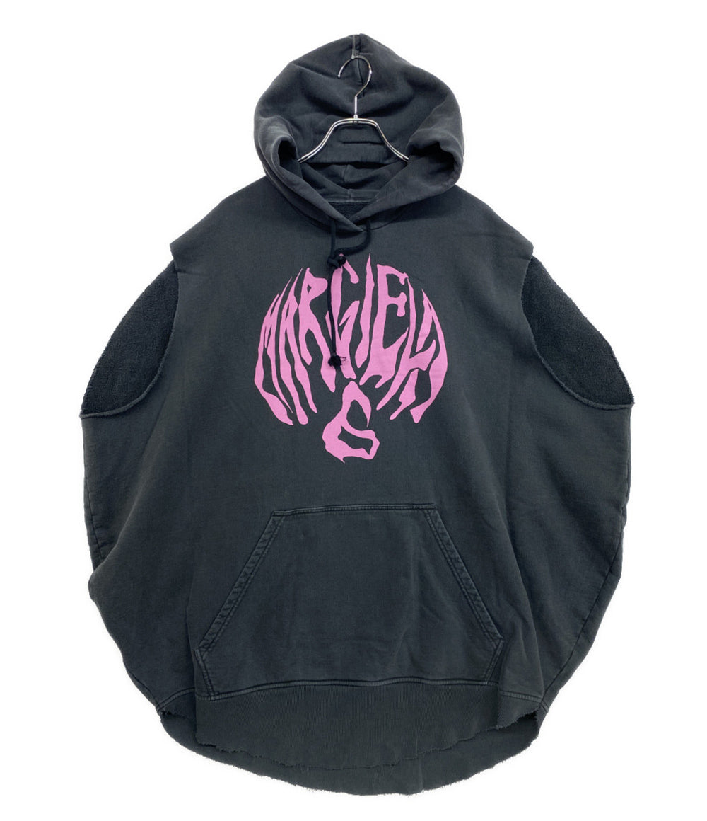 MM6 パーカー ノースリーブパーカー ブラック レディース SIZE S エムエムシックス