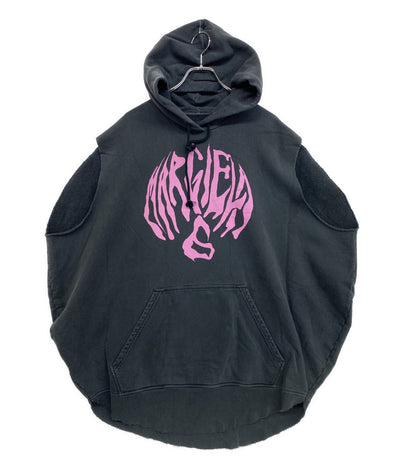 MM6 パーカー ノースリーブパーカー ブラック レディース SIZE S エムエムシックス