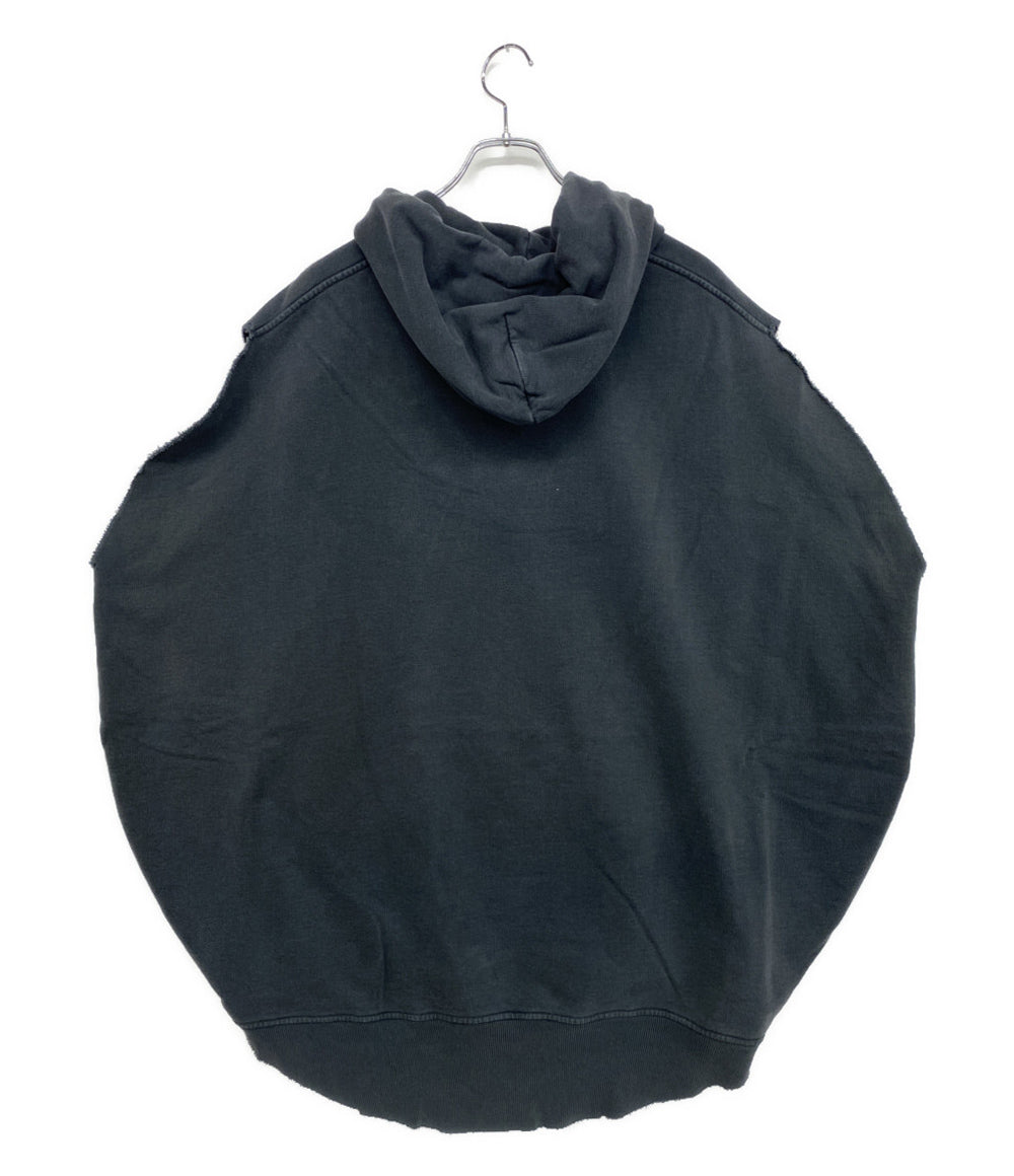 MM6 パーカー ノースリーブパーカー ブラック レディース SIZE S エムエムシックス