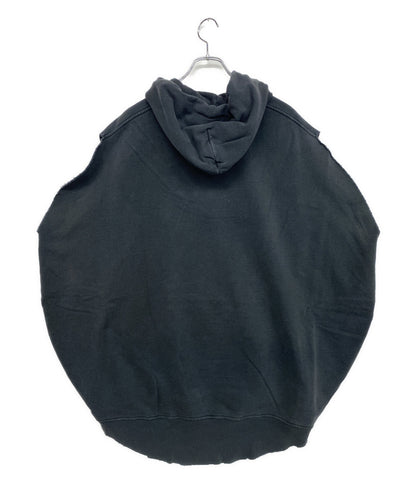 MM6 パーカー ノースリーブパーカー ブラック レディース SIZE S エムエムシックス