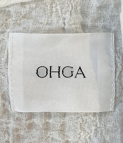 OHGA オオガ ブラウス ホワイト バルーンスリーブ ポコポコ OHGA-1055 レディース SIZE F