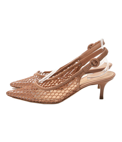 Gianvito Rossi パンプス ピンクベージュ バックストラップ レディース SIZE 37 ジャンヴィトロッシ