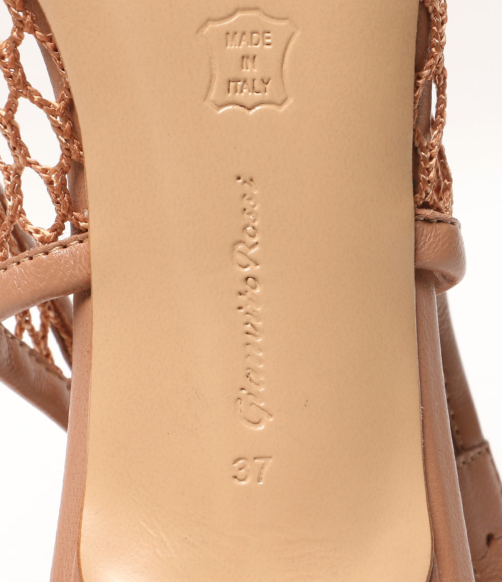 Gianvito Rossi パンプス ピンクベージュ バックストラップ レディース SIZE 37 ジャンヴィトロッシ