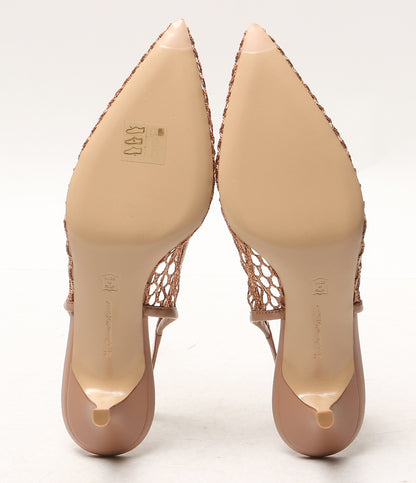 Gianvito Rossi パンプス ピンクベージュ バックストラップ レディース SIZE 37 ジャンヴィトロッシ