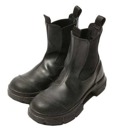 訳あり GANNI ブーツ ラバー サイドゴア レディース SIZE 36 ガニー
