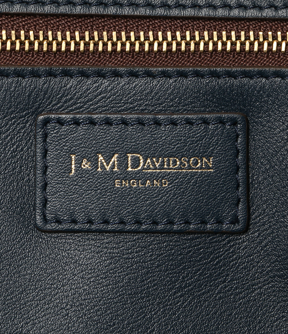 J&M DAVIDSON レザーハンドバッグ ネイビー レディース ジェイアンドエムデヴィッドソン
