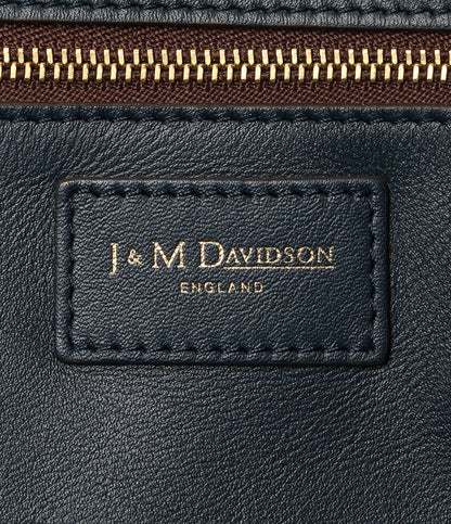 J&M DAVIDSON レザーハンドバッグ ネイビー レディース ジェイアンドエムデヴィッドソン