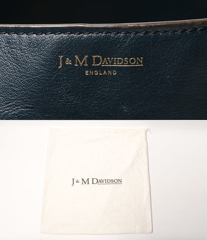 J&M DAVIDSON レザーハンドバッグ ネイビー レディース ジェイアンドエムデヴィッドソン