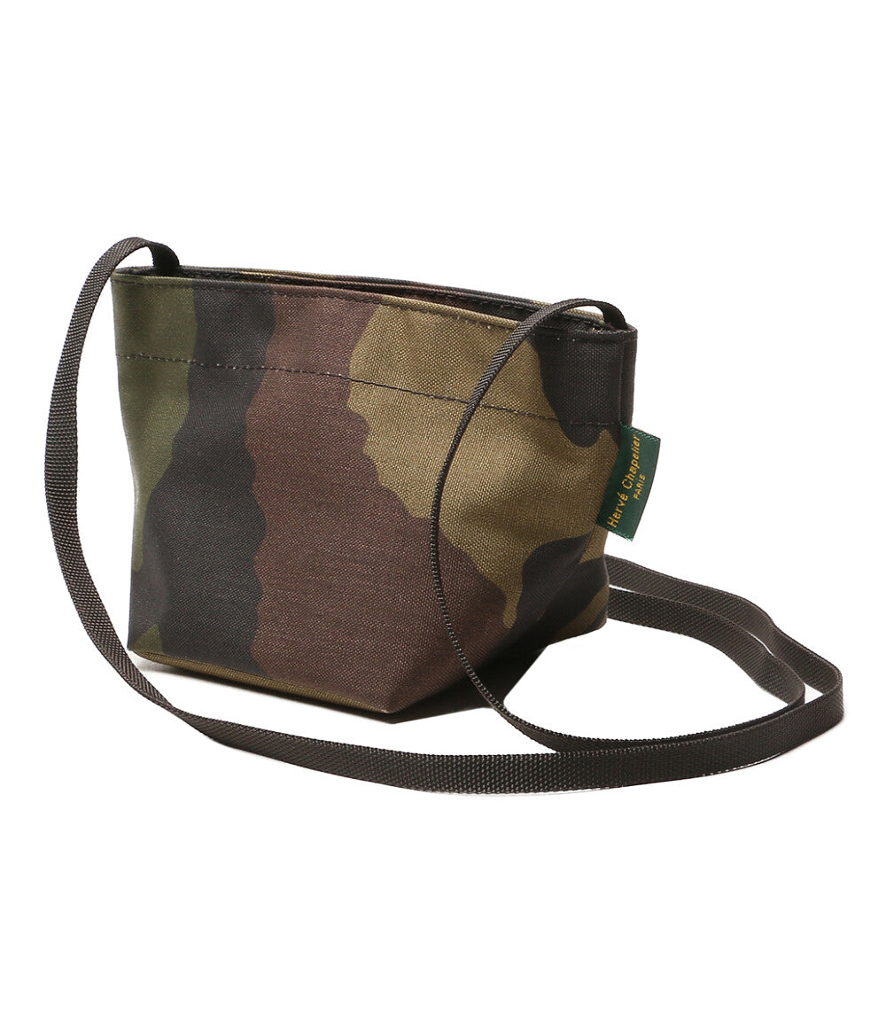 Herve Chapelier カモフラージュ 舟型ショルダー 美品 HERVE CHAPELIER カモフラージュナイロン舟型ショルダー 1927W