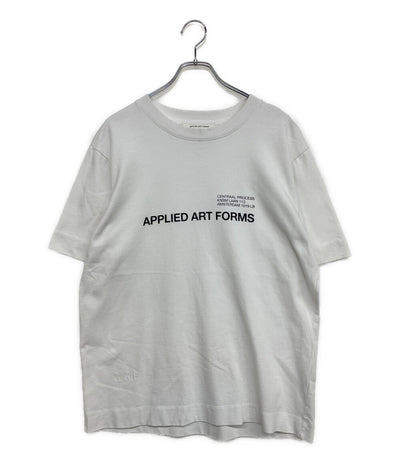 APPLIED ART FORMS アプライド アート フォームズ 半袖Ｔシャツ ホワイト ロゴT メンズ SIZE M
